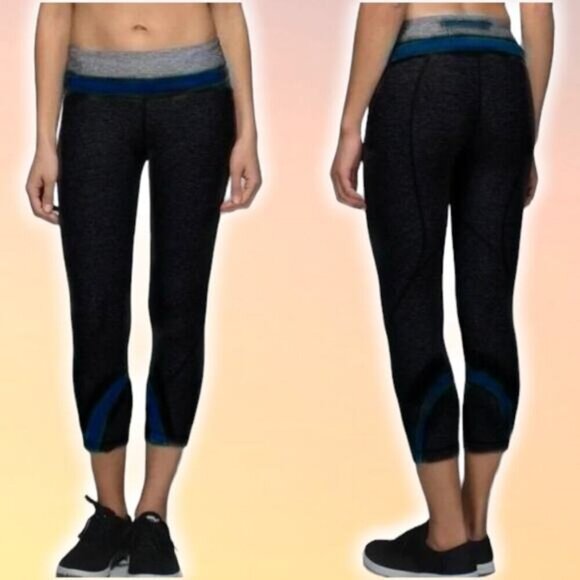 LULULEMON Run: Inspire Crop II Sz 6 - Picture 1 of 7